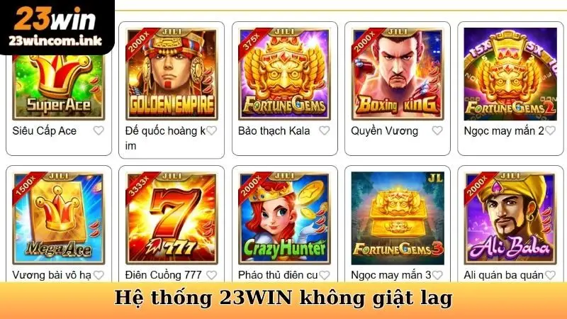 Danh mục sản phẩm và dịch vụ của 23Win